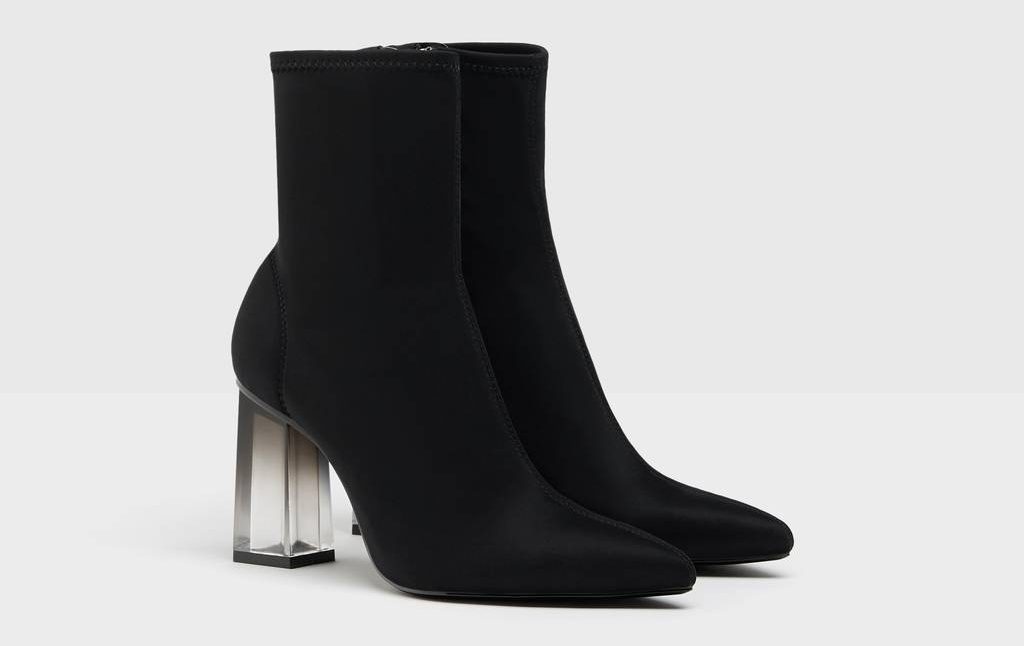 botines tacon metacrilato