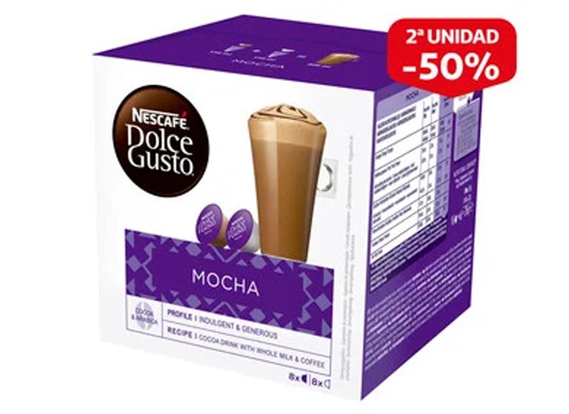 CAFÉ MOLIDO MOKA EN CÁPSULAS NESCAFÉ DOLCE GUSTO