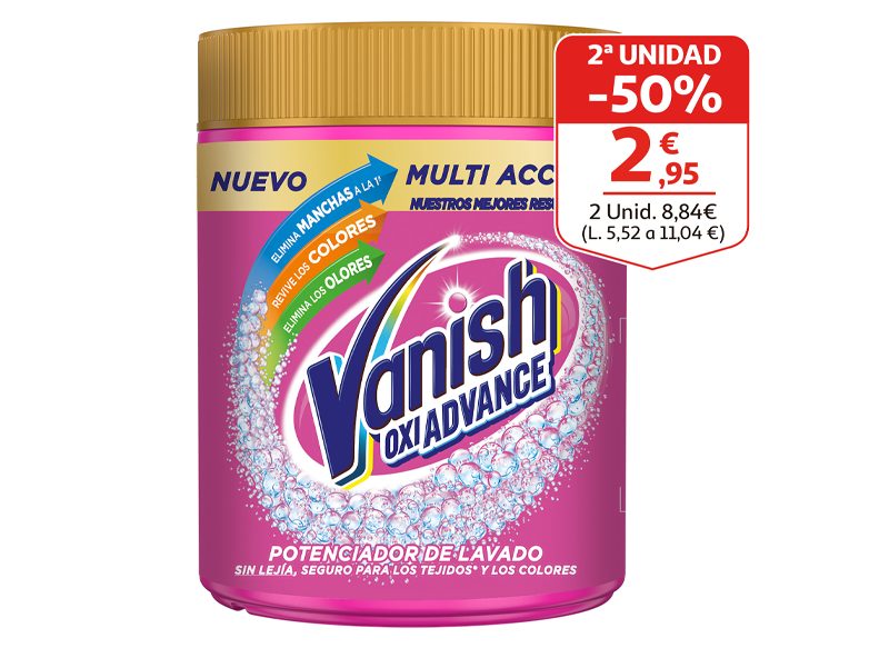 POTENCIADOR DE LAVADO MULTIFUNCIÓN VANISH OXI ADVANCE