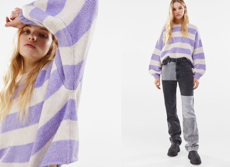 JERSEY RAYAS OVERSIZE DE BERSHKA