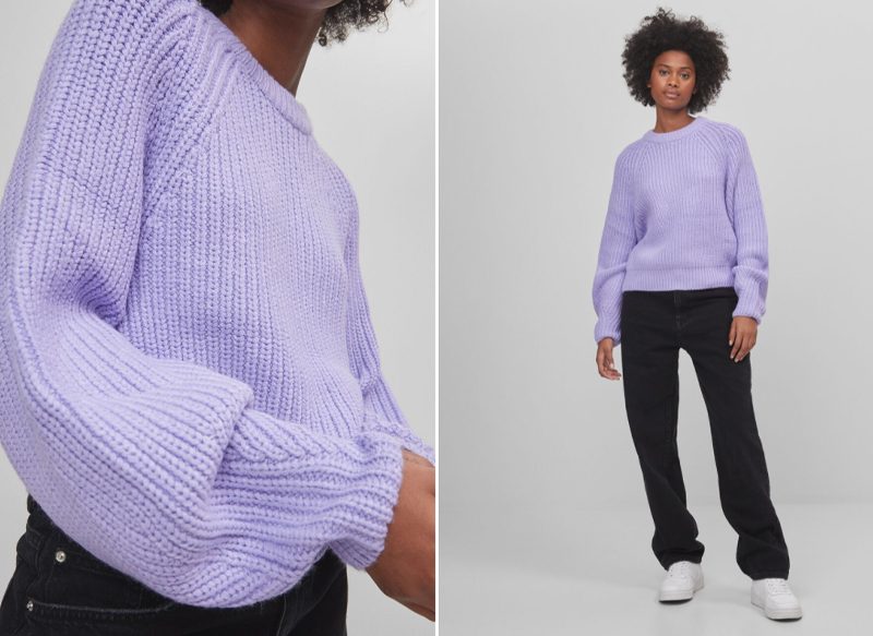 JERSEY RIB DETALLE MANGAS DE BERSHKA