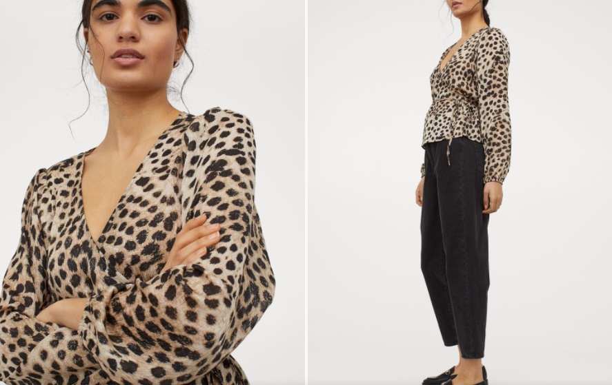 blusa estampado animal