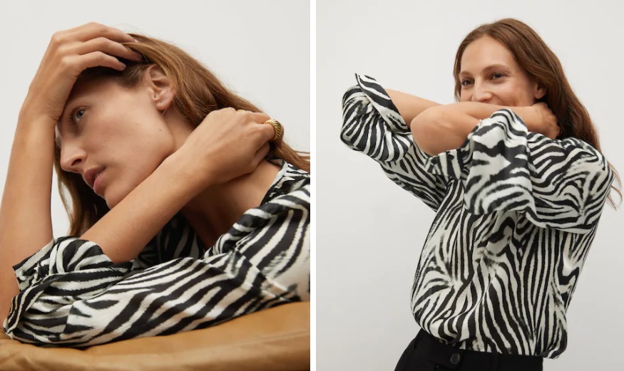 blusa vaporosa cebra