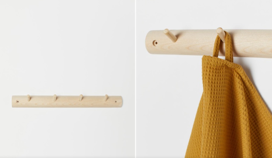 colgador de madera