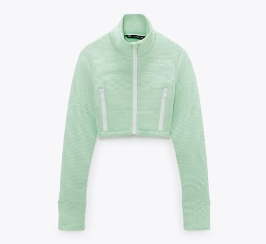 chaqueta crop zara