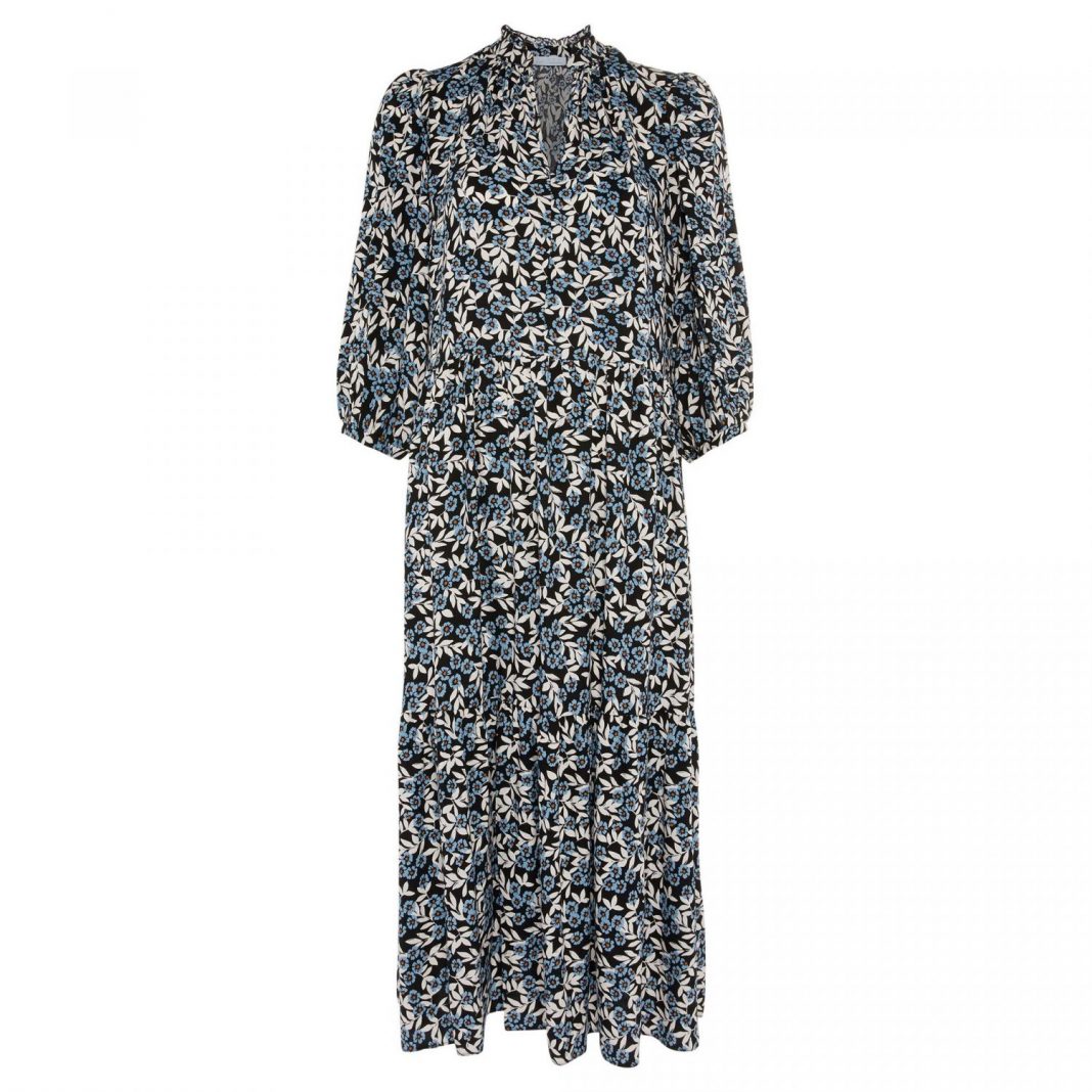 vestido largo crepe primark