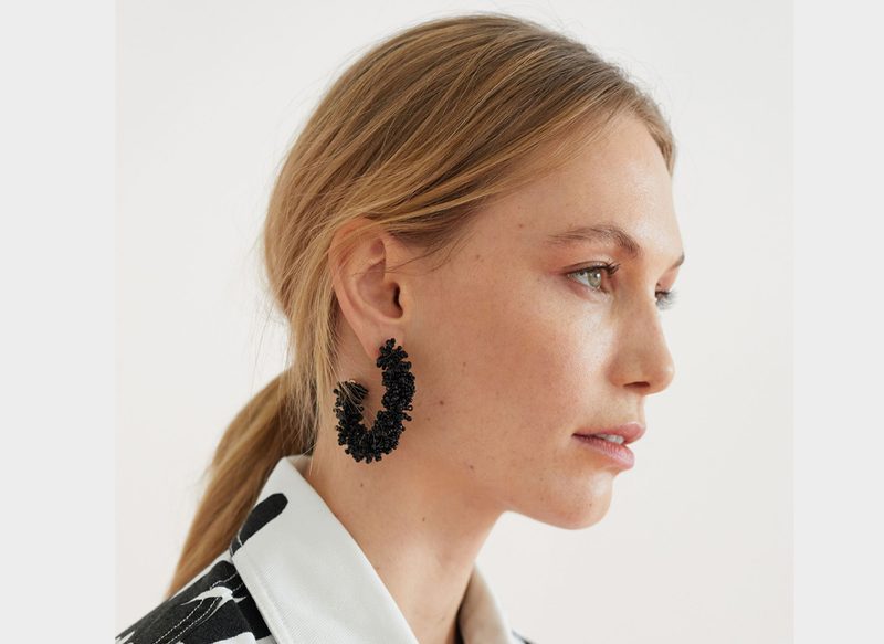 PENDIENTES DE ARO CON CRISTALES DE PARFOIS