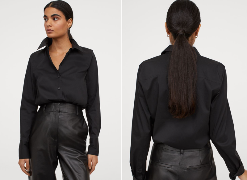 CAMISA EN MEZCLA DE ALGODÓN DE H&M