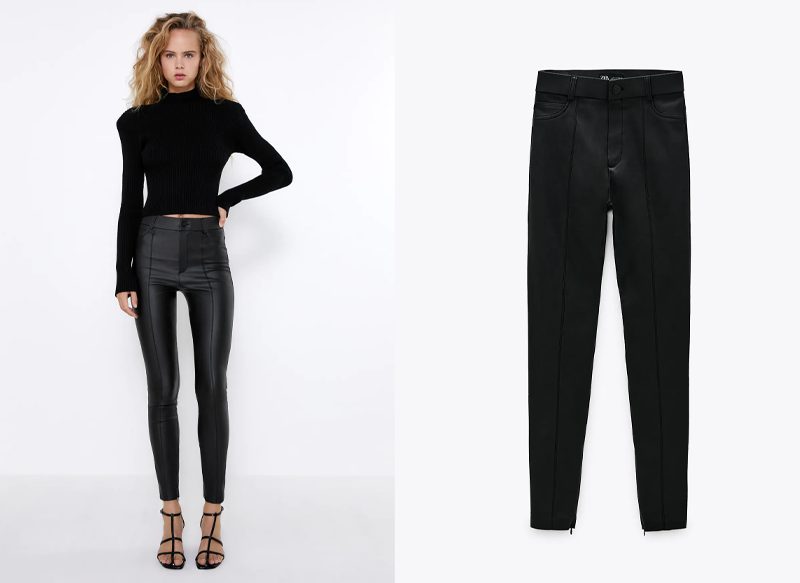 LEGGINS TIRO ALTO COATED
