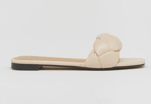 sandalia mule beige