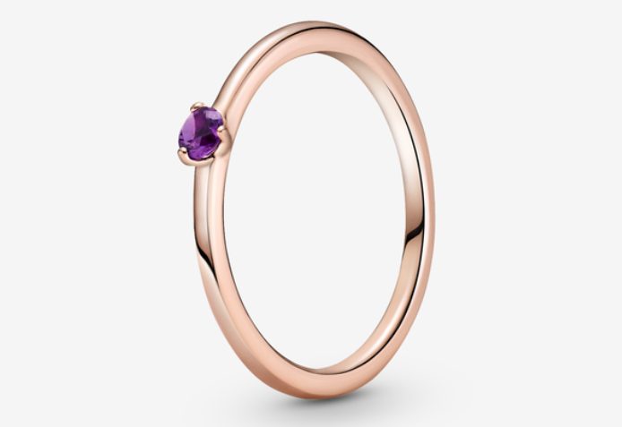 solitario morado pandora