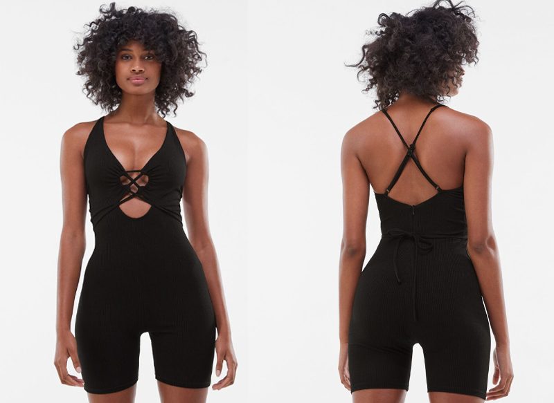 MONO CATSUIT RIB CUT OUT TIRAS DE BERSHKA