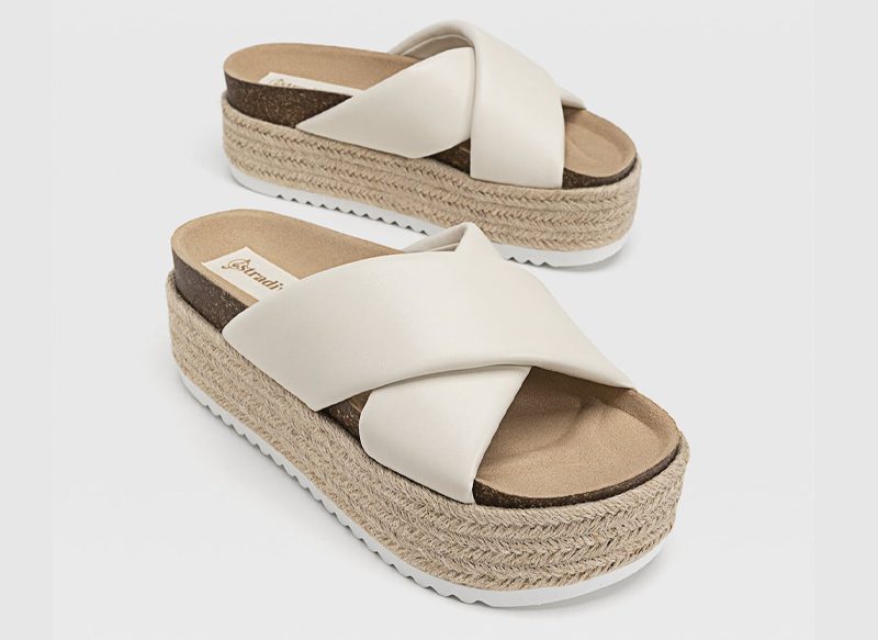 SANDALIAS PLATFORM YUTE ACOLCHADAS