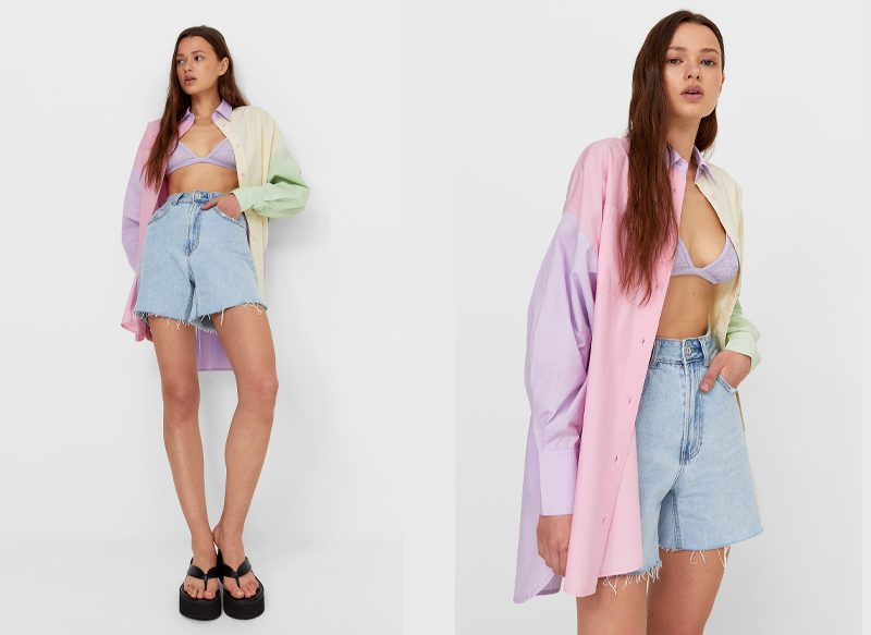 CAMISA POPELIN COLOR BLOCK