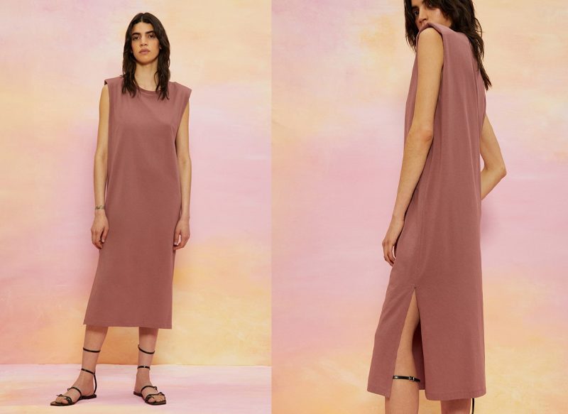 VESTIDO HOMBRERAS MIDI SFERA