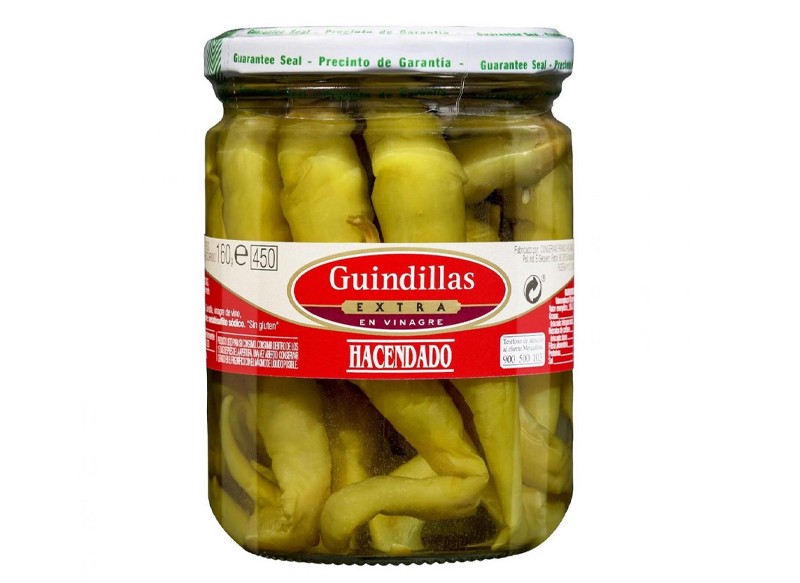 GUINDILLAS EXTRA EN VINAGRE HACENDADO