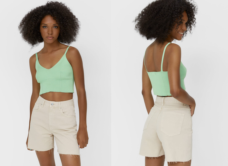 SHORT DENIM LONGLINE