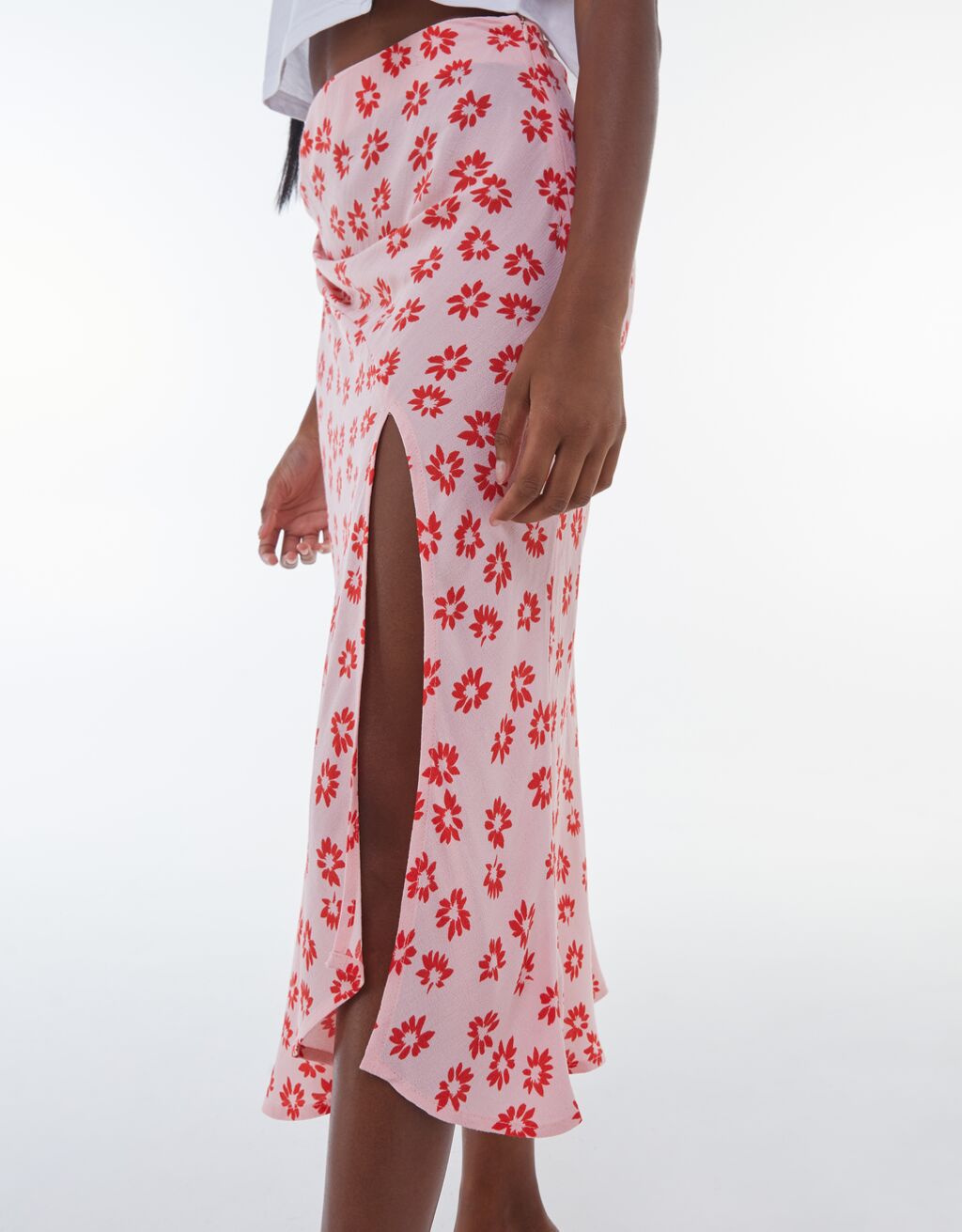 falda midi print