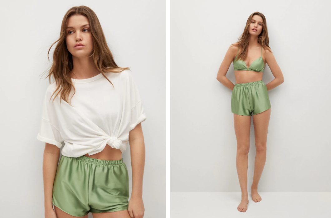 short satinado