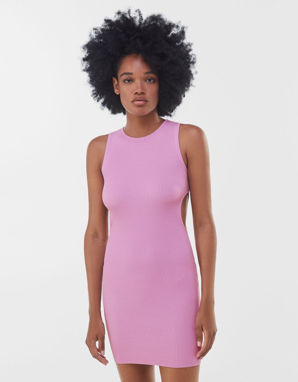 vestido basico bershka