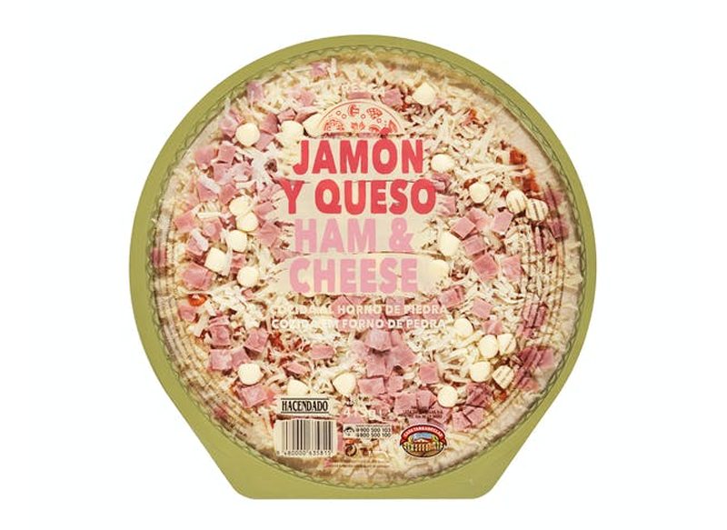 PIZZA DE JAMÓN Y QUESO HACENDADO
