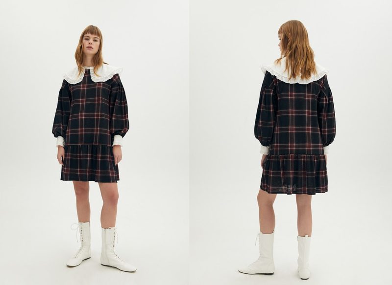 VESTIDO CORTO MANGA DE SFERA