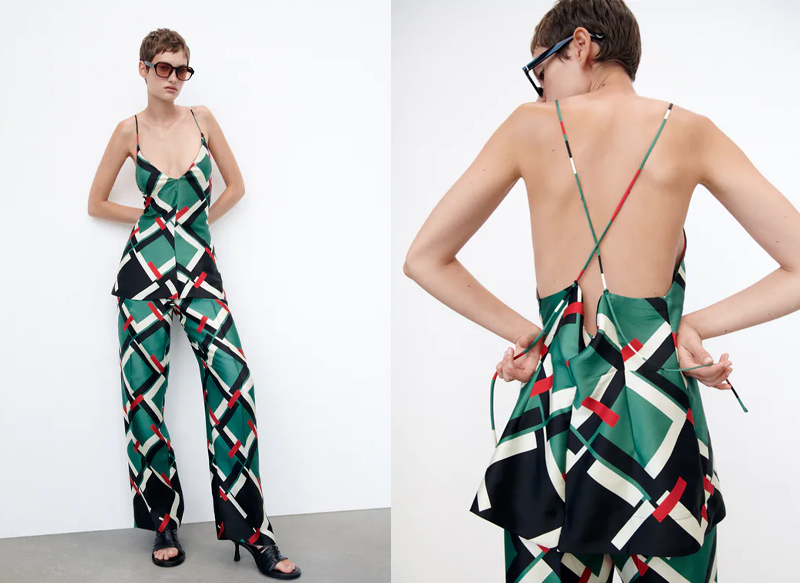 TOP ESTAMPADO GEOMÉTRICO DE ZARA