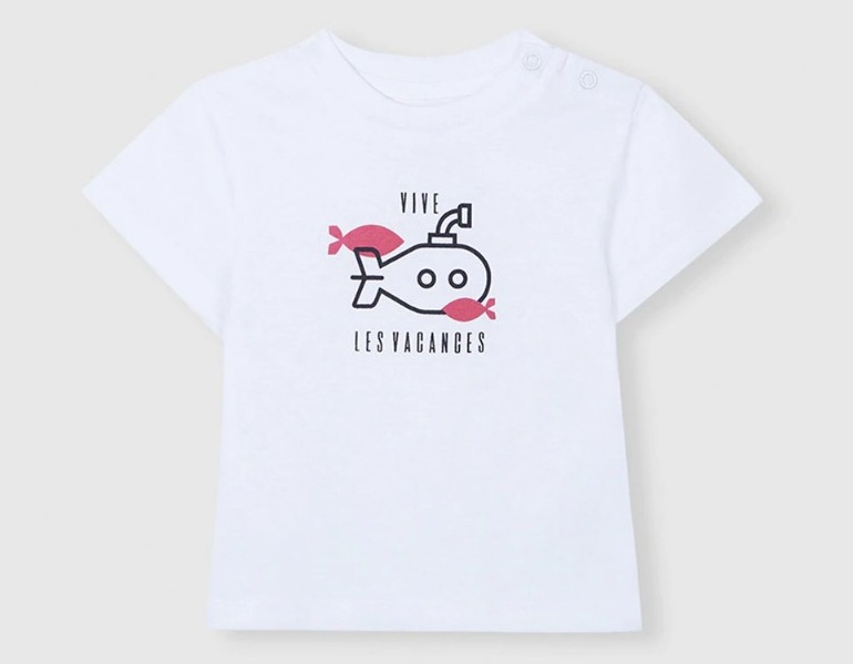 camiseta bebe submarino