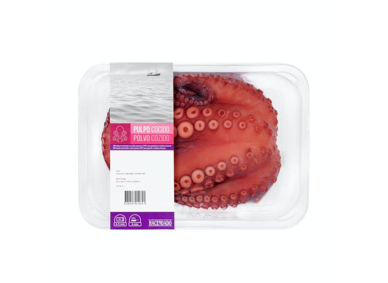PULPO COCIDO LISTO PARA COMER DE MERCADONA