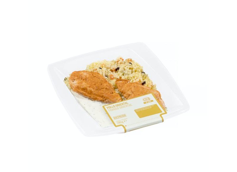 POLLO ORIENTAL Y SÉMOLA DE TRIGO CON SALSA DE MERCADONA