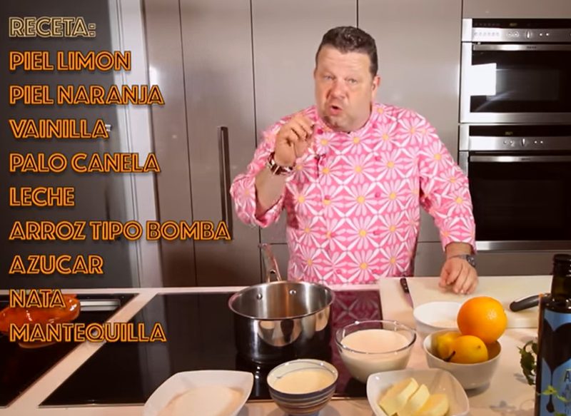 INGREDIENTES DEL ARROZ CON LECHE TRADICIONAL DE CHICOTE