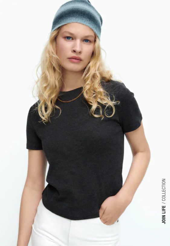 camiseta manga corta negra