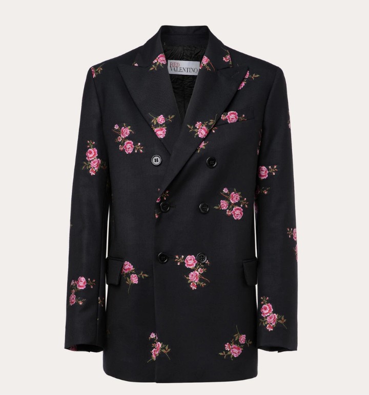 chaqueta bordada red valentino el corte ingles