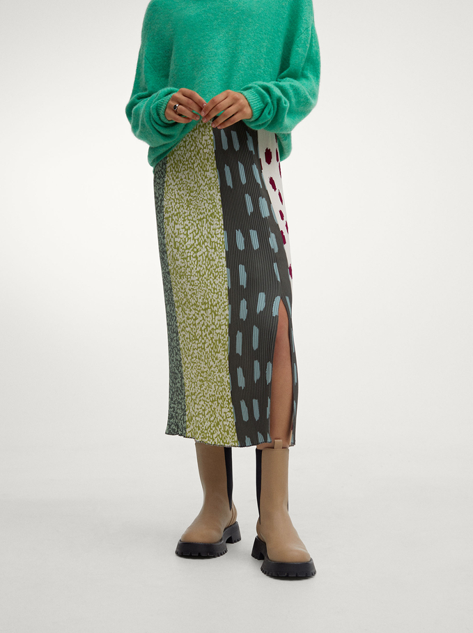 falda estampada