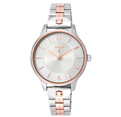 reloj len bicolor