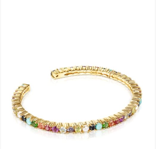 pulsera plata vermeil gemas