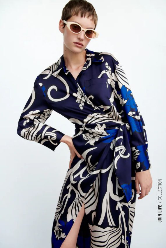 vestido panuelo zara