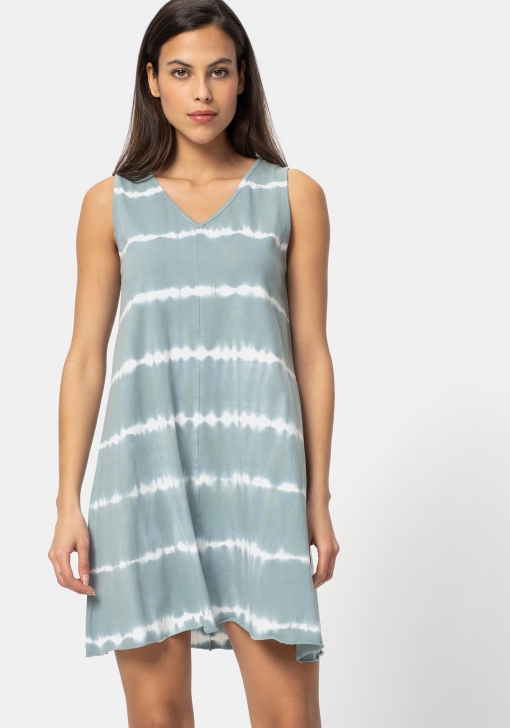 vestido sin mangas rayas