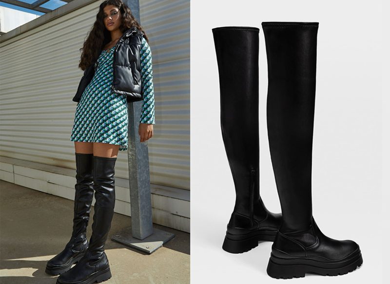 BOTAS PLANAS XL PISO TRACK DE STRADIVARIUS