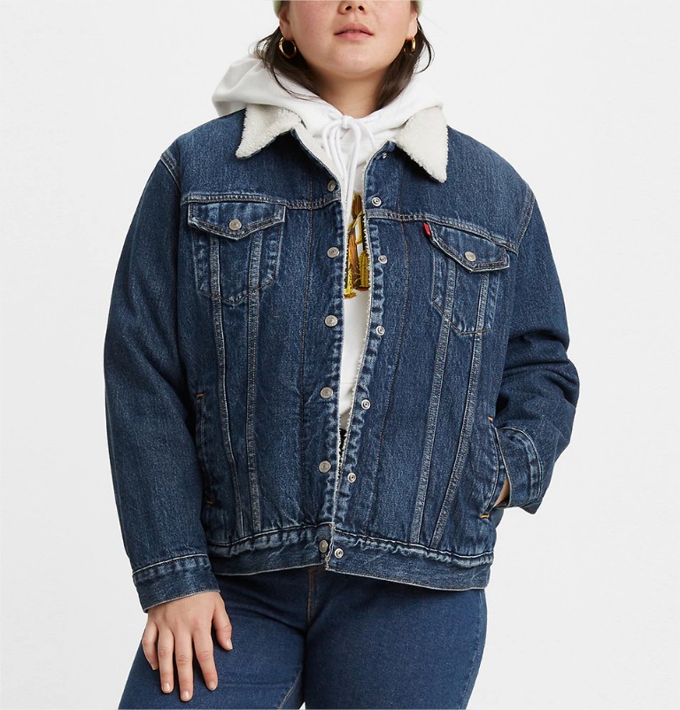cazadora forro sherpa levis plus