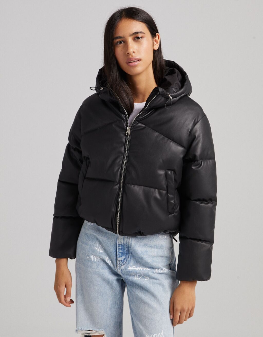 cazadora puffy bershka