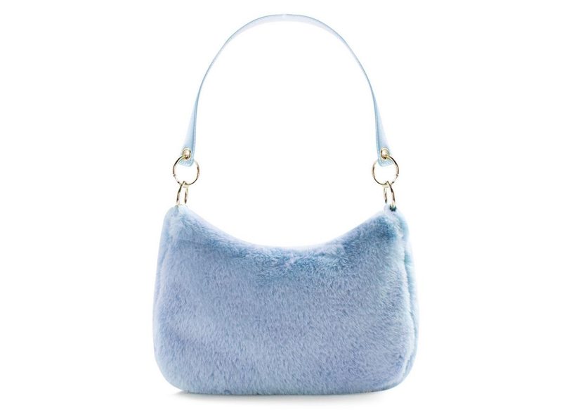 BOLSO DE HOMBRO DE PELO SINTÉTICO