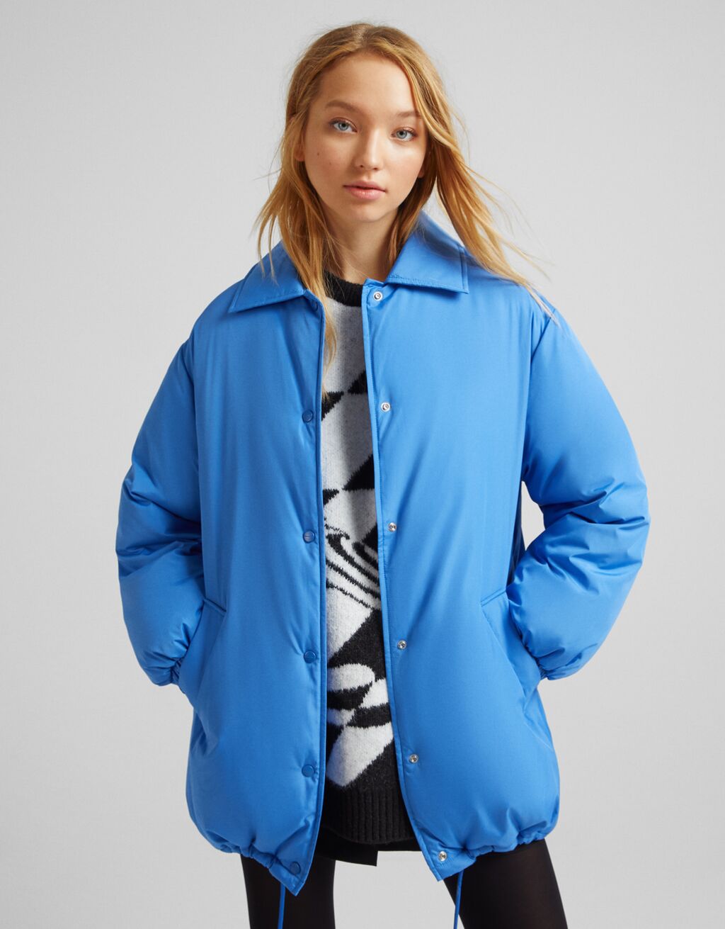 abrigo maxi acolchado