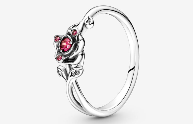 anillo rosa bella bestia