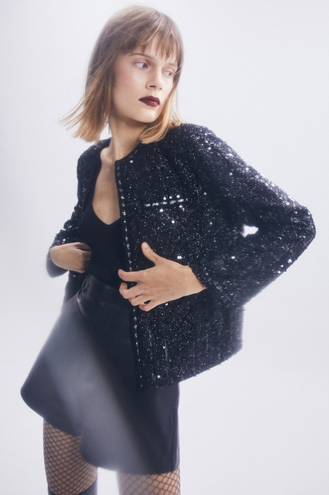 chaqueta brillos sfera