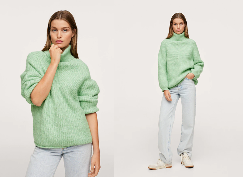 JERSEY PUNTO CUELLO VUELTO DE MANGO