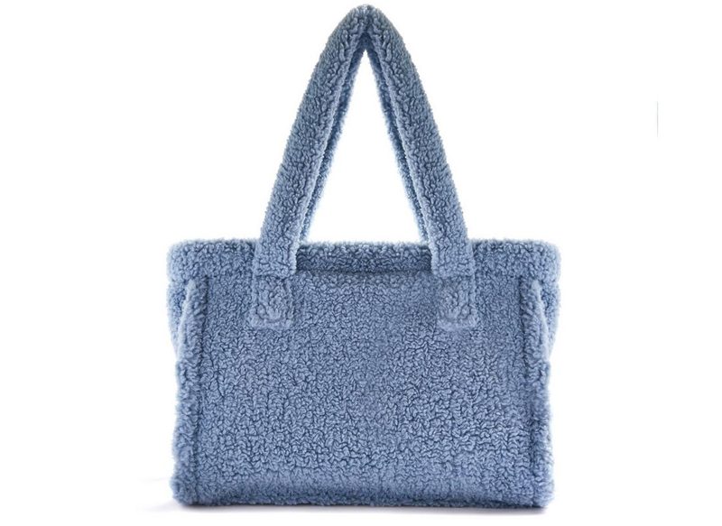 MINIBOLSO SHOPPER DE PIEL DE BORREGO SINTÉTICO