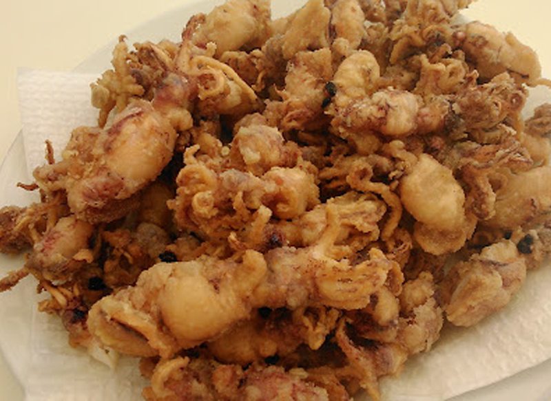 INGREDIENTES PARA HACER CHIPIRONES REBOZADOS