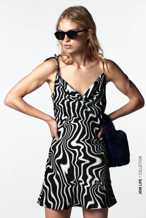 vestido estampado tirantes