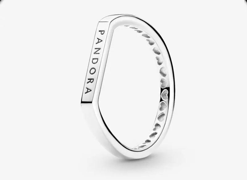 ANILLO BARRA CON LOGO PANDORA COMBINABLE